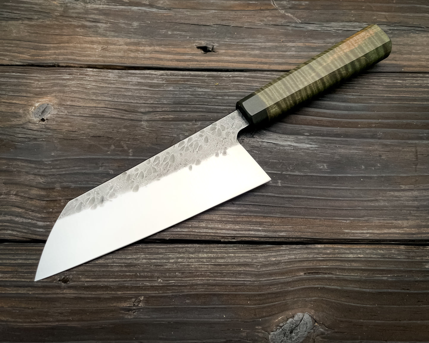 Olive Green Curly Maple Bunka