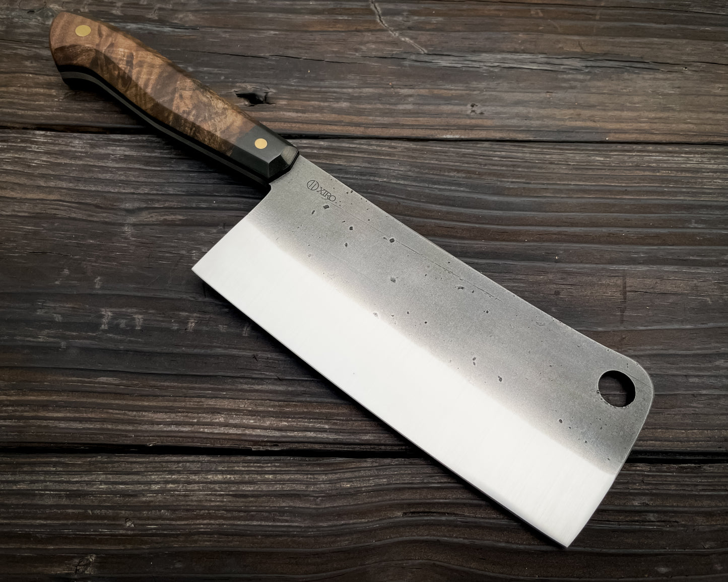 Figured Walnut Bone Cleaver.