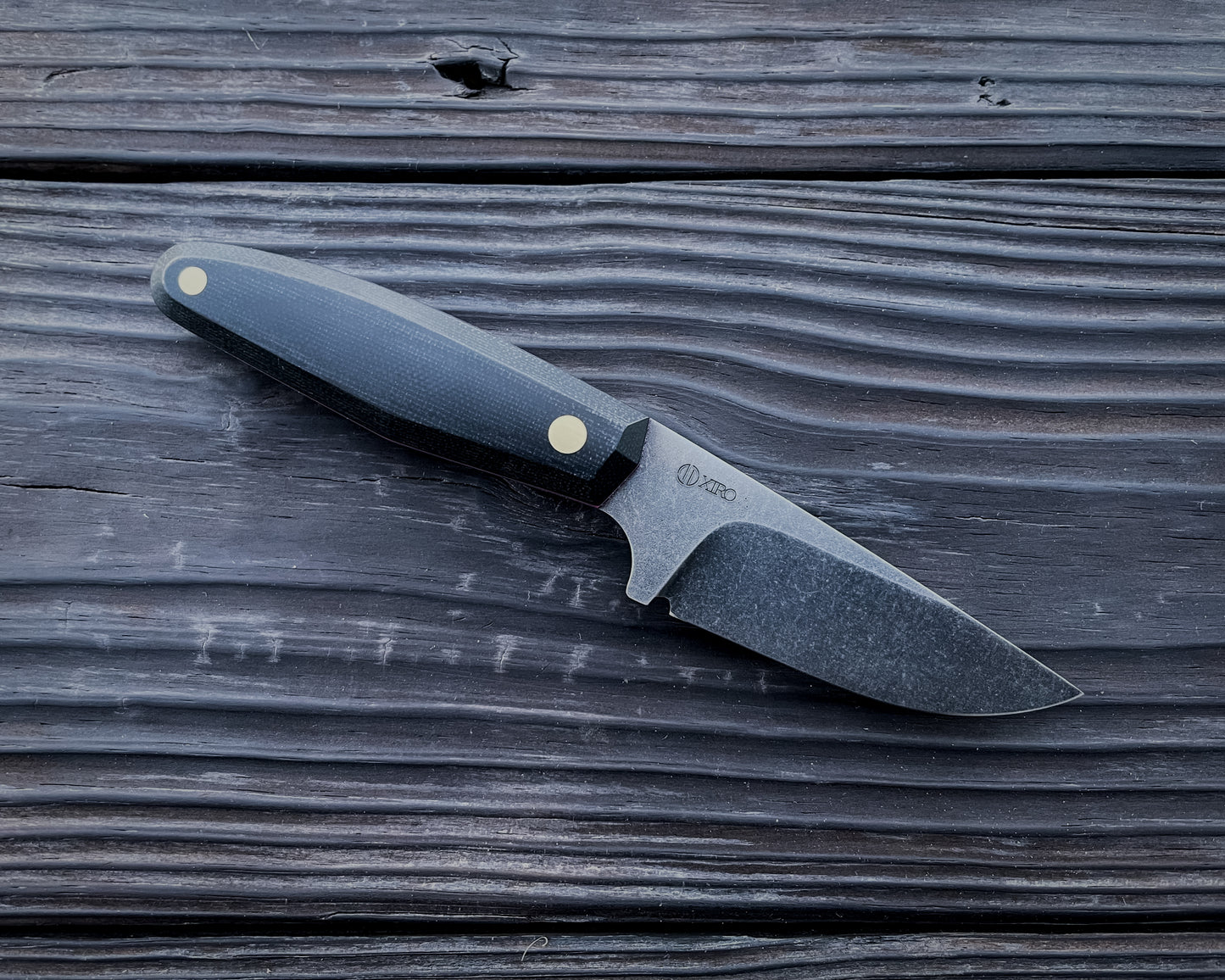 Black and Bubble Gum Micarta EDC