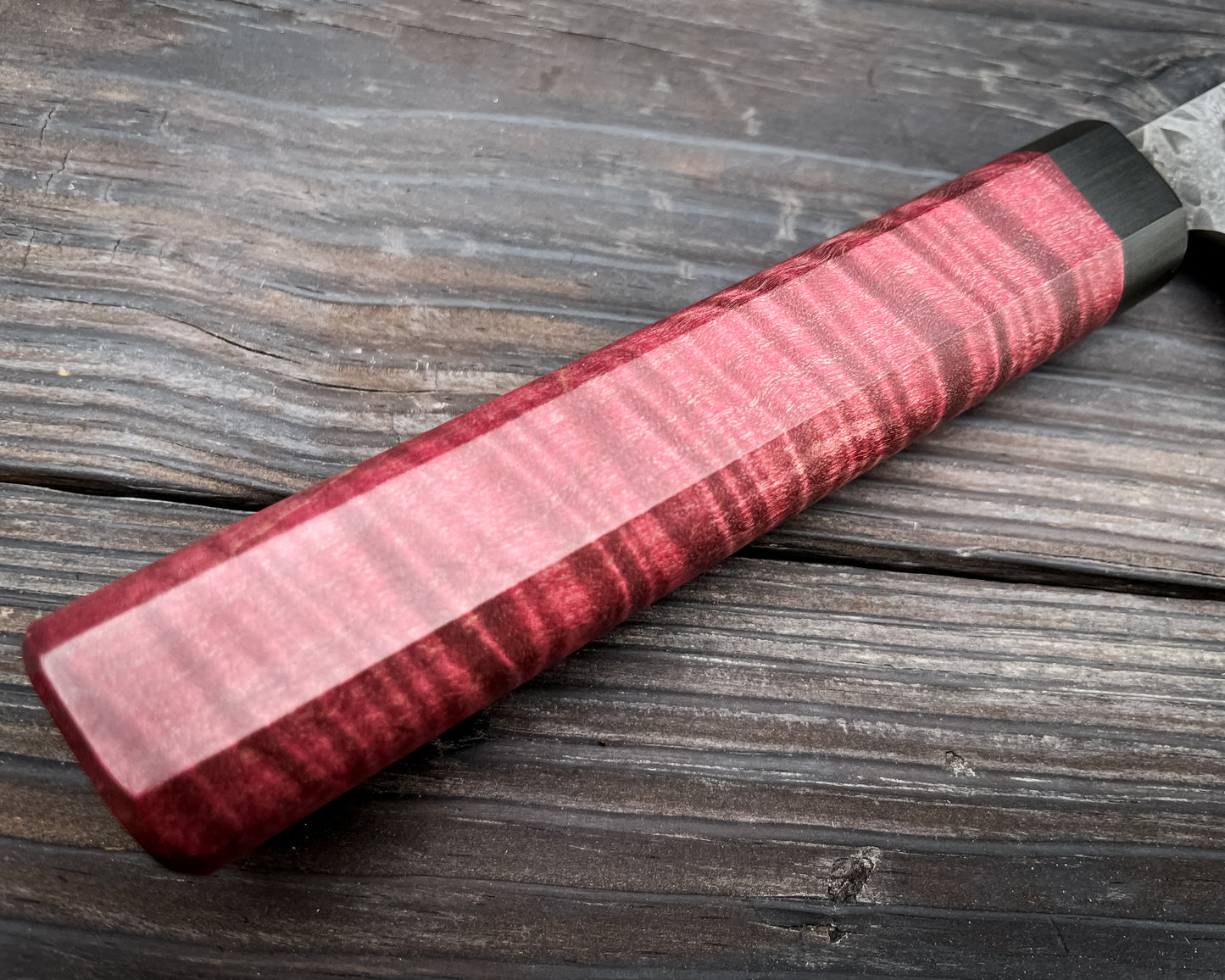 Curly Magenta Maple Gyuto