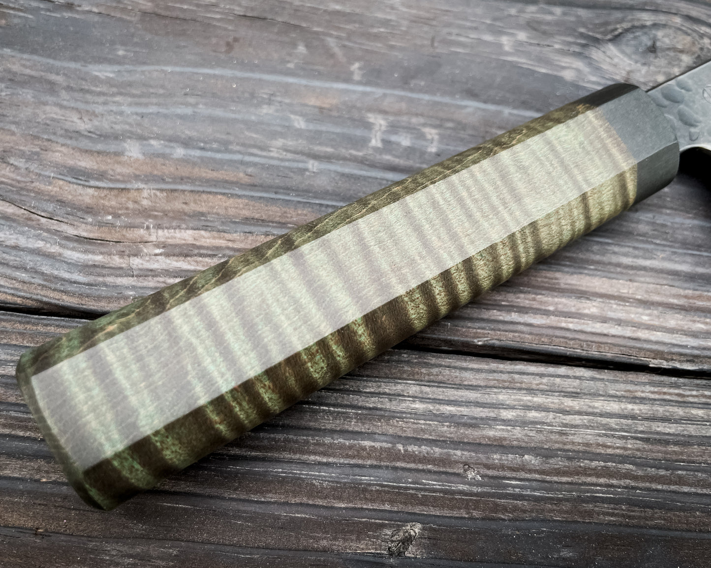 Olive Green Curly Maple Bunka